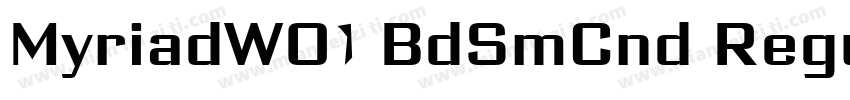 MyriadW01 BdSmCnd Regular字体转换